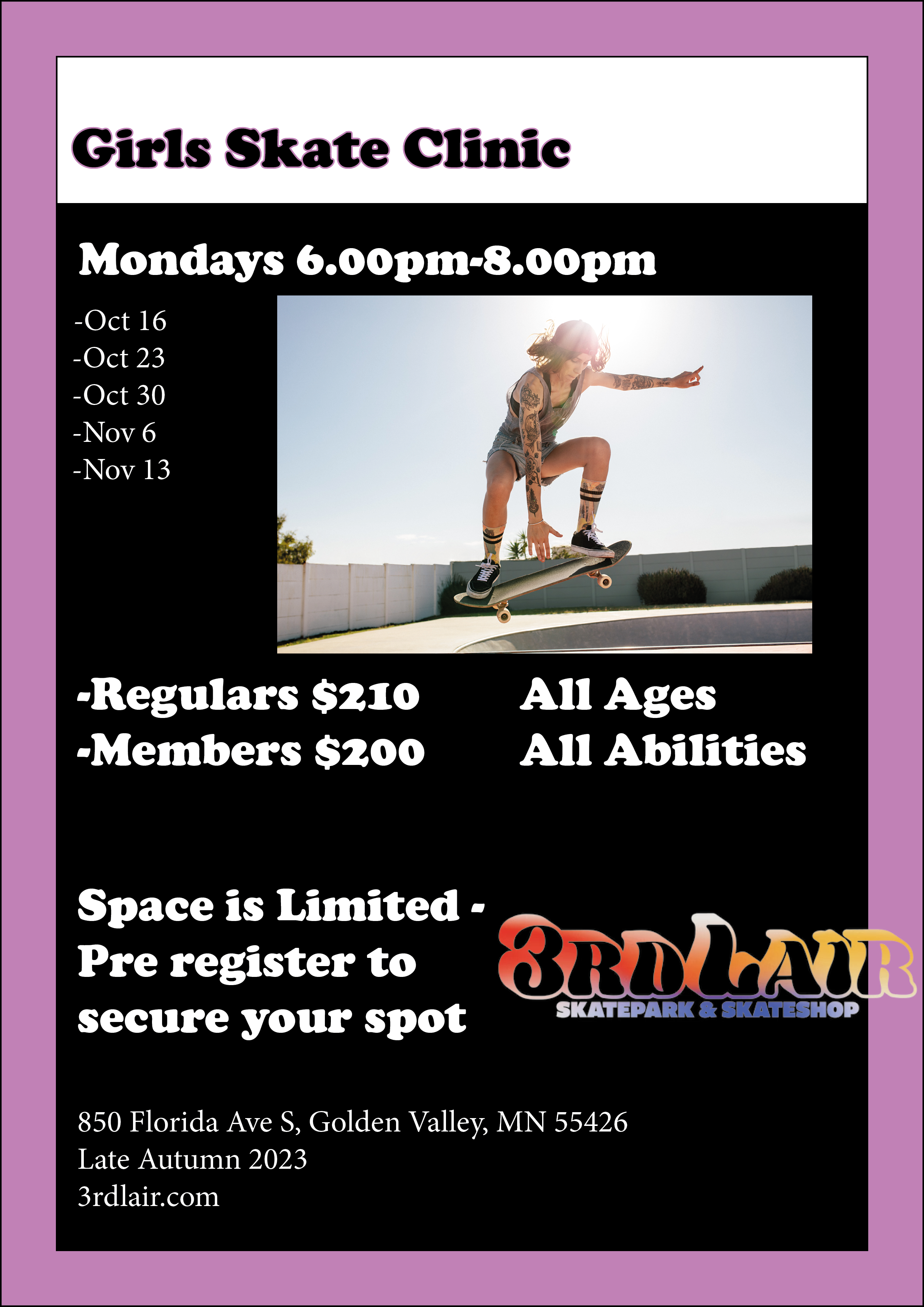 Skateboard InDesign poster 1- not final design